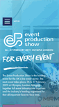 Mobile Screenshot of eventproductionshow.co.uk