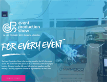 Tablet Screenshot of eventproductionshow.co.uk